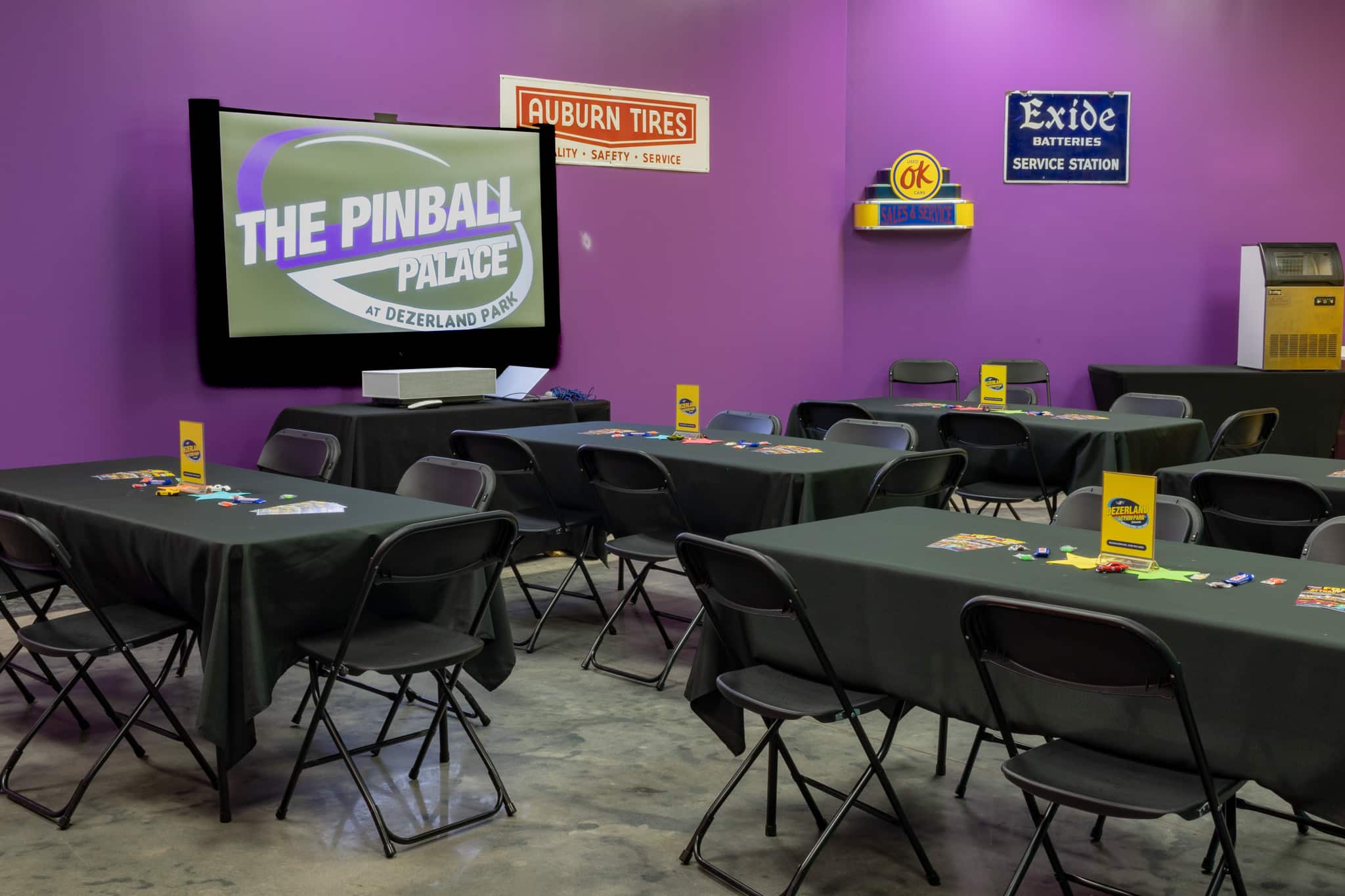 Pinball Palace Private Room Orlando Event Space at Dezerland Park
