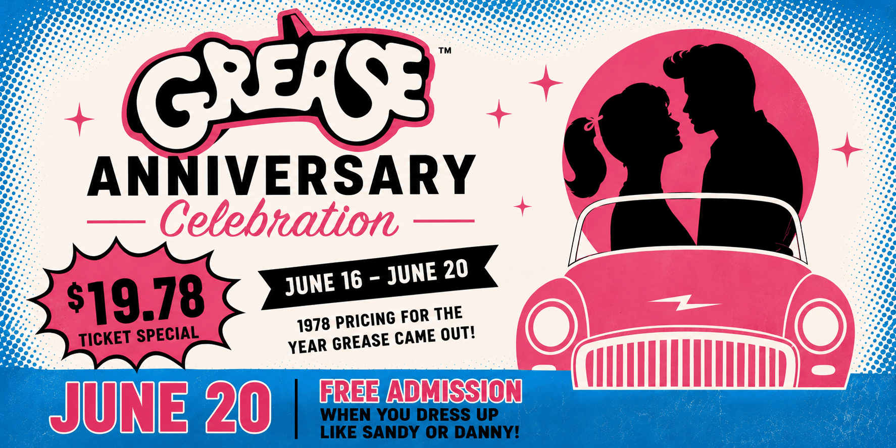 Grease Anniversary Celebration on June 20