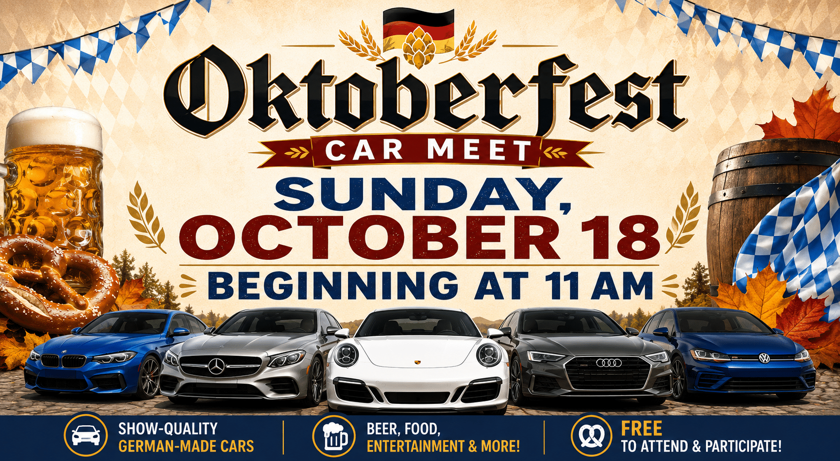 Oktoberfest Car Meet on Oct. 19
