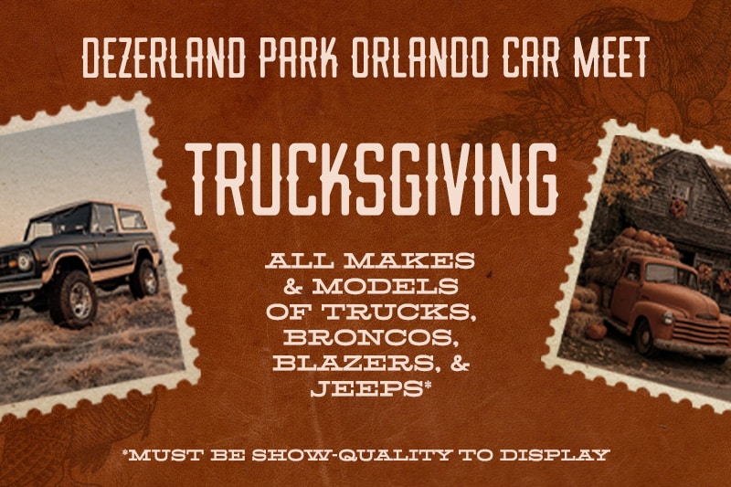 Trucksgiving Car Meet on November 22 at Dezerland Park